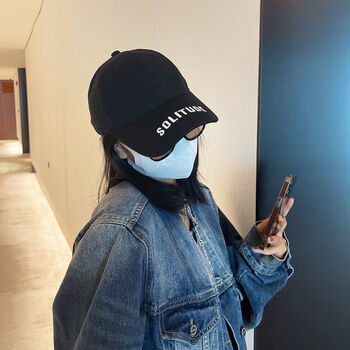 洛兔春夏新款帽子女韩版休闲百搭潮牌字母鸭舌帽情侣街拍棒球帽遮阳帽