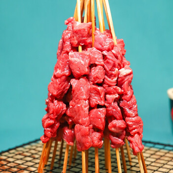 滩羊鲜生  宁夏黄牛肉 生鲜国产冷冻纯手工牛肉串牛腩串牛板筋串牛肉