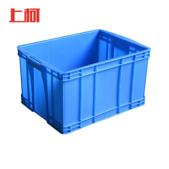 上柯 G6019 塑料周转箱 640X425X255mm 工业整理箱收纳箱 蓝色物流仓储塑胶箱