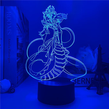 提莫游戏手办电竞房装饰3d小夜灯精品玩具男孩蛇女515黑色7色触控款