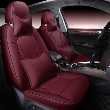 豫途适用于汽车真皮座垫汉兰达坐垫套新款全包车椅垫四季通用拉菲红