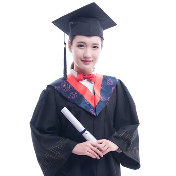 鑫之战学士服学位服男女毕业服文科理工科学士服帽子学位服硕士导师服