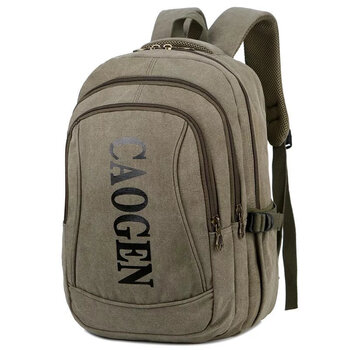 酷奇袋鼠kuqidaishu牛仔双肩包多层帆布双肩背包男式旅游大容量包中