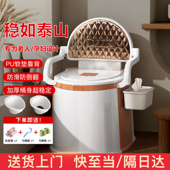 倍呵家用老人坐便椅坐便器便携式移动马桶防臭病人孕妇简易大便座椅 老年人卧室用坐厕椅坐便凳医院 孕妇坐便器 放蹲坑家用结实