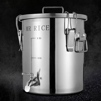 佧森滋油桶304不锈钢加厚密封储存食用花生油龙头运输用装油罐家用