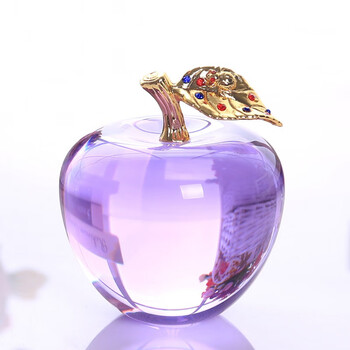 迪士尼disney生日礼物水晶苹果摆件创意男女朋友女生儿童diy刻字情人