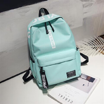 书包女韩版简约百搭校园高中大学生男女潮流帆布原宿双肩旅行背包绿色 收藏送礼 图片价格品牌报价 京东