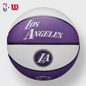 威尔胜（Wilson）NBA76周年纪念球湖人队徽篮球7号橡胶材质WZ4016514