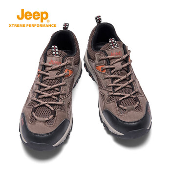 jeep吉普男鞋徒步户外运动鞋男透气休闲鞋男耐磨鞋子男轻盈缓震登山鞋