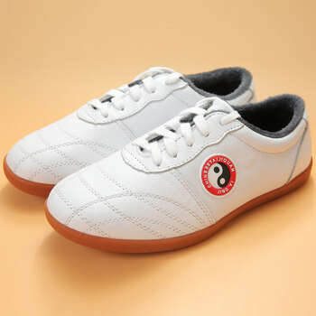 武极堂夏季同款太极鞋女皮软牛筋底武术鞋男春秋季透气太极拳练功鞋