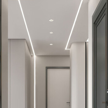 线形灯嵌入式led线条灯暗装客厅吊顶天花线型条形预埋铝槽线性灯tt9