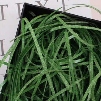 彩色亮丝拉菲草碎纸丝彩葱丝喜糖盒圣诞节苹果盒礼品盒填充物精美装饰