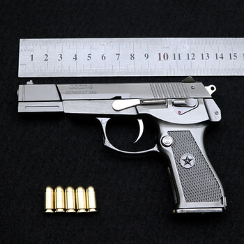 05中国92式手枪抢模型合金金属可抛壳拆卸儿童玩具手抢不可发射 新92