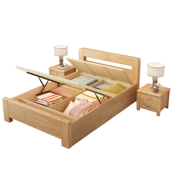 35一米二成老人单人床家用定制 1000mm*1900mm 实木单床框架结构