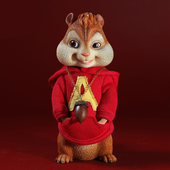 现货jxk掌上动物鼠小宝 鼠来宝周边花栗鼠模型可动动物创意手办 jxk鼠