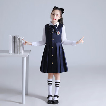 夕沐姗儿童合唱演出服中小学生演讲诗词朗诵比赛表演服装学院风男