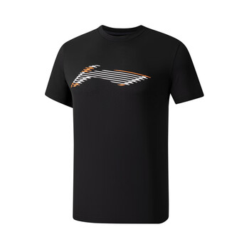 李宁liningt恤男子排湿速干短袖t恤大logo夏季新款透气运动服atss605