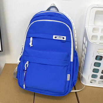 木清清简约书包女大学生韩版原宿高中学生百搭背包日系ins风初中生