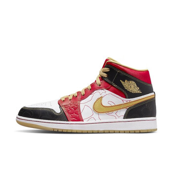 耐克nikenike耐克airjordan1midaj1se喜庆复古男子篮球鞋dv057617641