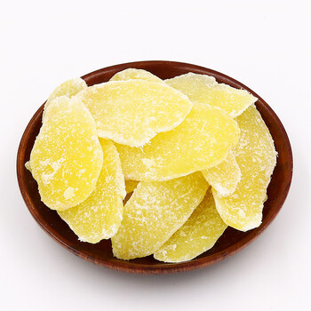 姜糖片闽姜片干即食冰糖姜片休闲生甜姜片原味500g1