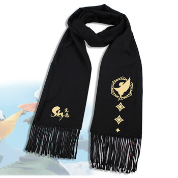 光遇周边围巾 sky白鸟平菇 创意礼物游戏动漫 秋冬保暖围脖围巾 支持