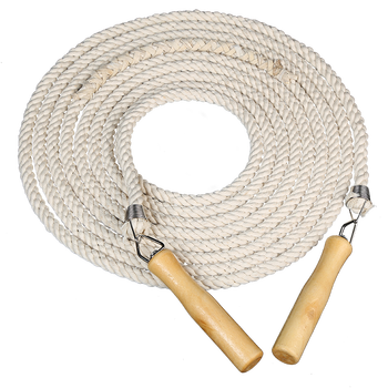 跳绳单人3米加粗麻绳卡尼绳子粗大跳绳