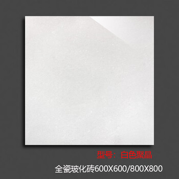vieruodis地板砖瓷砖800x800客厅白色聚晶地砖玻化砖600x600耐磨工程