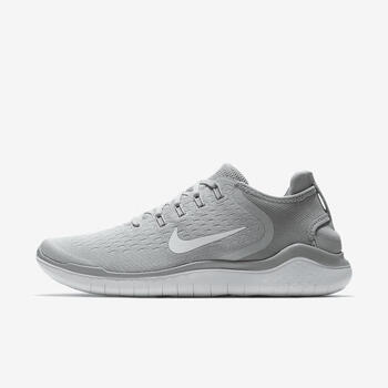 nike耐克跑步鞋free rn 2018男士轻量赤足系列竞速跑鞋 wolf grey