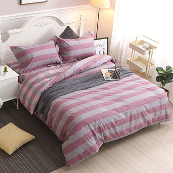 博尔美家纺 全棉纯棉四件套ins时尚简约小清新4件套高支高密活性印花