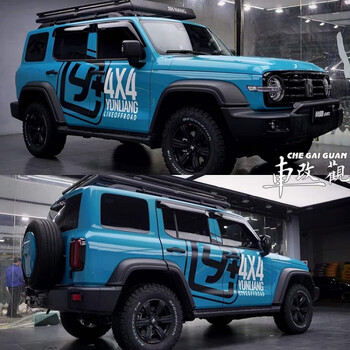 魏派wey坦克300拉花越野车贴运良4x4车身贴牧马人自由侠 哈弗大狗改装