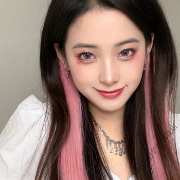 aidahngj灰粉挂耳染抖音同款自己在家2020流行雾蓝白金不伤发染发膏花