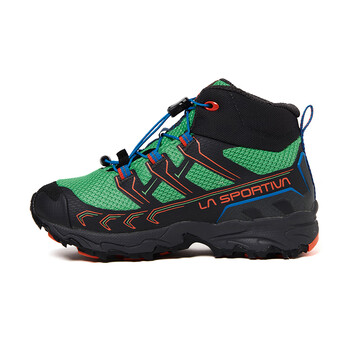 lasportiva新款lasportiva儿童徒步鞋户外登山耐磨中帮越野跑鞋碳灰