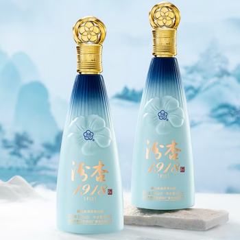 汾杏（fenxing）  山西杏花村53度清香型白酒 汾杏1918  F12 475ml*2瓶礼盒装