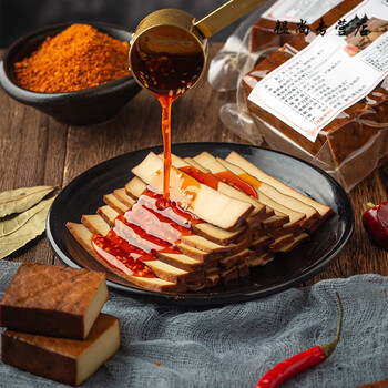 四川特产烟熏香干广元剑门关手工自制卤豆干小包装麻辣五香豆腐干五香