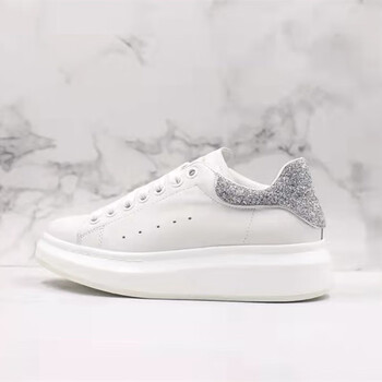 麦昆百【官方品牌直营】小白鞋男女2023新款皮质百搭内增高松糕厚底