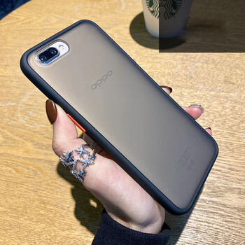 oppoa5手机壳r11保护套r15x防摔全包硬壳k1男女款硅胶磨砂新plus撞色