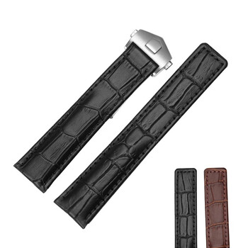 牛皮手表带适用泰格豪雅表带tag卡莱拉carrera竞潜专业运动摩纳哥真皮