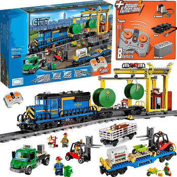 乐高天城市广场积木遥控火车60097男孩子8拼装汽车飞机大模型礼物新