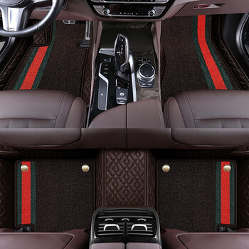 适用于17-2022新款大众帕萨特纳帕皮双层雪尼丝汽车定制脚垫 传奇黑
