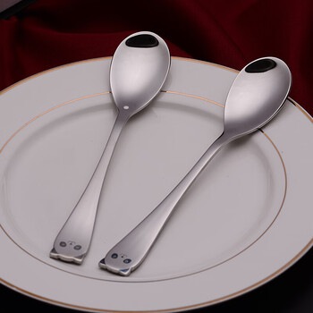 304不锈钢勺子 创意儿童勺女生勺卡通小熊勺子饭勺主餐勺咖啡勺2支装