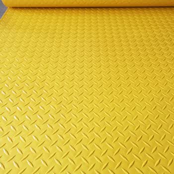 牛筋塑料防滑垫车间厂房仓库满铺pvc地垫楼梯过道厨房牛津地板垫 黄色