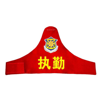 铁拳营 袖标连肩三角定制骑行官定做单层袖章保安执勤魔术贴单层袖章