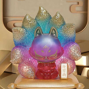 匠邻盲集上古九狐九尾狐盲盒道具玩具摆件生日礼物春节礼物 上古九狐