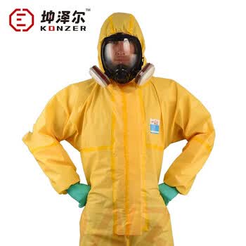 坤泽尔K4000双层一次性无纺布防护服耐酸碱化学品农药喷洒喷漆工业加厚防化工作服 单件 XL