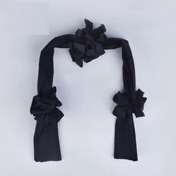 肖夫人老人相框黑花遗相相花手绑立体镜框花相框花黑纱黑花遗像绸布