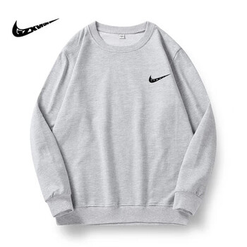 nike 耐克卫衣男春秋季纯棉圆领纯色套头上衣打底衫休闲运动长袖t恤