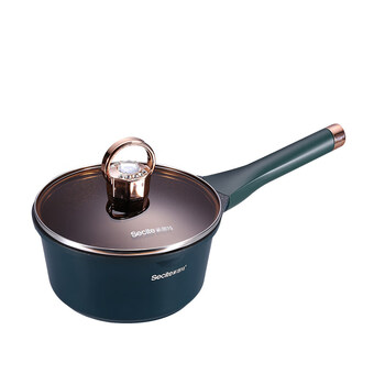 新思特麦饭石不粘锅小奶锅辅食锅婴儿锅汤锅电磁炉泡面锅热奶煮粥墨