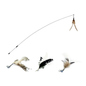 田田猫逗猫棒 田田猫长杆钢丝羽毛耐抓耐咬替换装 替换头 小鸟逗猫棒互动猫玩具幼猫猫用品养猫 行情报价价格评测 京东