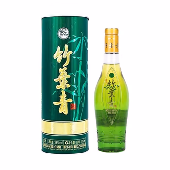 汾酒竹叶青 38度彩筒竹475ml 2瓶装