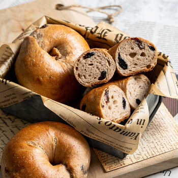 麦趣丰全麦贝果面包圈健身饱腹低脂面包三明治学生早餐欧包 全麦贝果